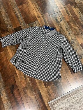 Ralph Lauren 3/4 sleeve button down shirt
